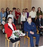 Jarmila a František Markovi s rodinou